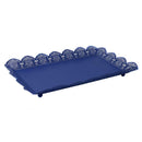 Vassoio Rettangolare 39x22xh3,5 cm in Metallo Blu