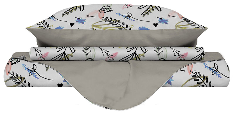 Copripiumino Double Face con Federe Stampato Provenza