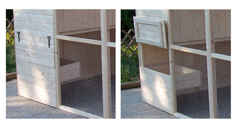 Pollaio da Giardino 175x268x204 cm Per 6-10 Galline in Legno Naturale 