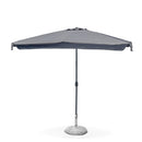Ombrellone Tondo da Giardino Ø2,7 m 6 Stecche Grigio
