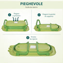 Vaschetta Bagnetto per Bambini 80x53,9x20,8 cm Antiscivolo Pieghevole Verde