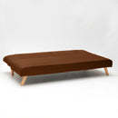 Divano Letto 178x82x70 cm in Tessuto Marrone