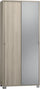Armadio 2 Ante Scorrevoli con Specchio 82x190x41 cm Olmo Chiaro