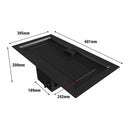 Stufa a Gas da Esterno Flig Poeria 2 Nero con Telecomando Varie Misure