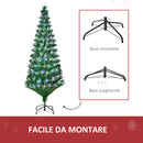 Albero di Natale Artificiale 180 cm in Fibra Ottica Foltissimo 230 LED 