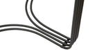 Tavoli da Caffé Dublino Coppia Ø81x47 - 71x43 cm in Ferro e Vetro Nero
