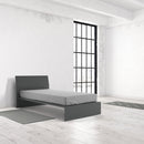 Lenzuolo Sotto con Angoli ed Elastico Tinta Unita Grigio Chiaro