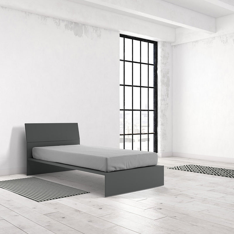 Lenzuolo Sotto con Angoli ed Elastico Tinta Unita Grigio Chiaro