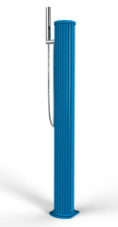 Doccia Solare da Esterno Giardino 20L Miscelatore Doccetta e Lavapiedi Arkema Jolly Go Light Blu