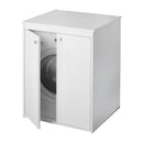 Coprilavatrice da Esterno in PVC 70x60x94cm 2 Ante Forlani Laundry Bianco