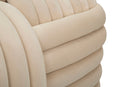 Panca Softy Crema 90x45x45 cm in MDF e Cotone e Poliestere Crema      