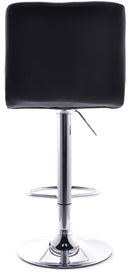 Sgabello con Alzata a Gas e Seduta Girevole in Similpelle Vandi Tortora