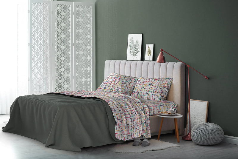 Set Lenzuola Sopra Sotto e Federe in Microfibra Snake World Varie Misure