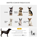 Passeggino per Cani Pieghevole 109,5x54,5x106,5 cm in Acciaio e Oxford Grigio e Nero