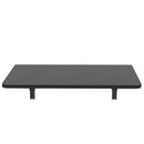 Tavolo Salvaspazio Pieghevole da Parete 60x40 cm in MDF Nero      