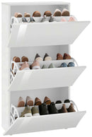 Scarpiera 3 Ante a Ribalta 71x26,6x121,5 cm Arco Bianco Lucido