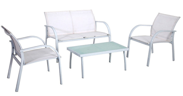 Set da Giardino in Ferro Vorghini Fano Bianco prezzo