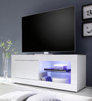 Mobile TV 1 Porta 1 Nicchia 140x43x56cm TFT  Basic Bianco Lucido