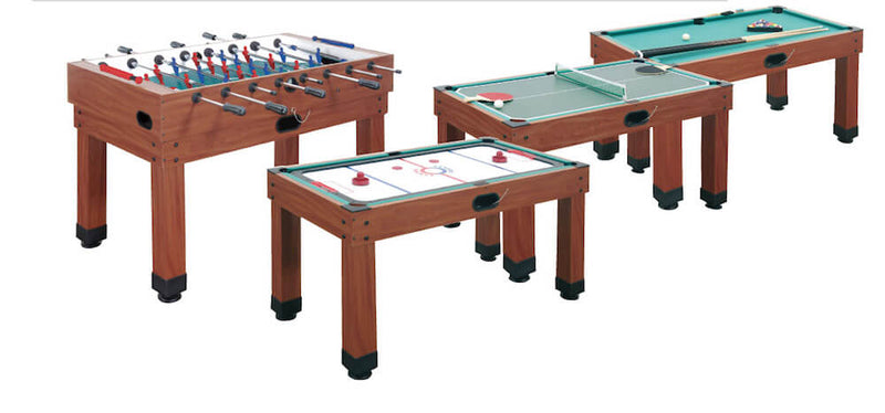 Tavolo Multigioco 9 in Uno Versione Calciobalilla Aste Rientranti Garlando Multi Pro 9