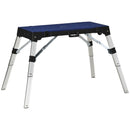 Banco da Lavoro 4 in 1 Pieghevole 132x82,5x77,5 cm in Lega di Alluminio