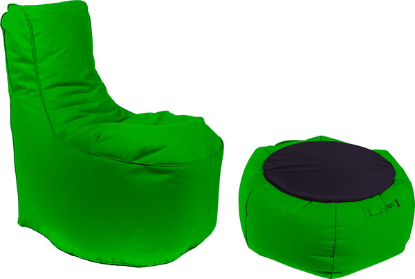 Poltrona Pouf e Tavolino in Acrilico Pomodone Verde sconto