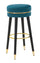 Sgabello Bar Paris Oro Ø 35x74 cm in Legno e Poliestere