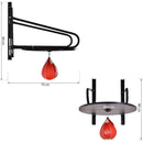 Set Boxe Sacco Pera Veloce con Supporto a Muro e Accessori 