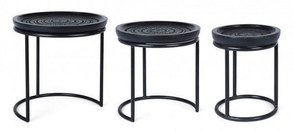 Set 3 Tavolini Kirtan To in Legno sconto