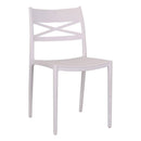 Set 6 Sedie 81x46x52 cm in Polipropilene Bianco