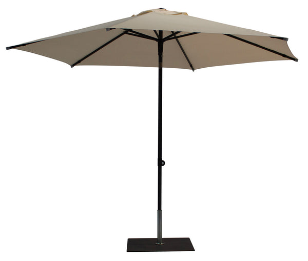 prezzo Ombrellone da Giardino Ø3 m Palo Ø38 mm in Alluminio Tessuto Dralon Acrilico Border Ecru