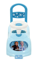 Macchina Cavalcabile per Bambini Volante Direzionabile Vano Contenitore e Telefono Disney Frozen Azzurro