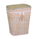 Cesto Portabiancheria in rattan emanuele naturale rettangolare cm 41x31xh54