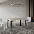 Tavolo Allungabile 120-224x90x77 cm Paxon Cashmere Telaio Antracite 