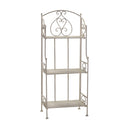 Scaffale per Piante in Metallo 3 Piani 48x30H120cm Portofino Bianco