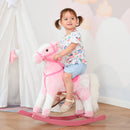 Cavallo a Dondolo per Bambine con Suoni Rosa