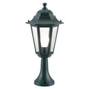 Lampada Palo Paletto da Cancello Colore Nero per Esterno Linea Esagonale Sovil