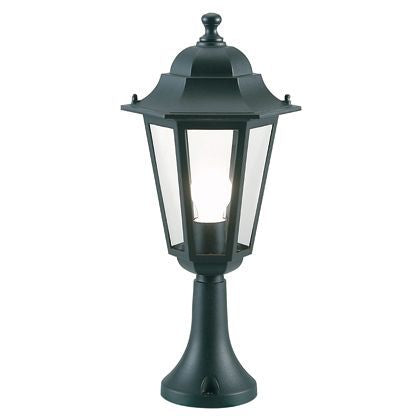 Lampada Palo Paletto da Cancello Colore Nero per Esterno Linea Esagonale Sovil