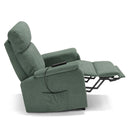 Poltrona Alzapersona Elettrica 2 motori 80x99x97 cm In Tessuto Jazz Denver Verde