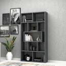 Libreria Face  90x30x170 cm grigio cemento