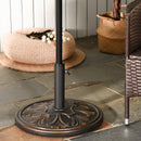 Base per Ombrellone da Giardino 13kg Regolabile in Cemento e Bronzo Ø48 cm 