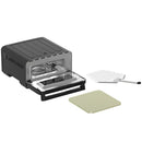 Forno Elettrico per Pizze 2200W Pizza Maker Cottura Uniforme Temperatura 150-430° Nero