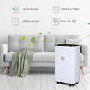 Deumidificatore d'Aria 20 Litri 378W 3 Modalità e 2 Velocità Bianco