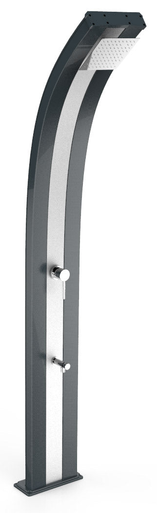 sconto Doccia da Giardino Miscelatore e Lavapiedi Arkema Dada Fascia Inox Antracite