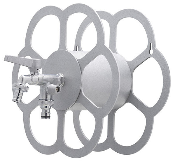 sconto Portatubo da Muro in Metallo con Rubinetto a Doppia Uscita Belfer 42/FR Alluminio