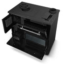 Cucina Stufa a Legna 9 KW 88x51xH81 cm Beatrice Nera