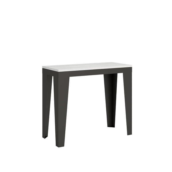 Consolle Allungabile 90-300x40x77 cm in Nobilitato Bianco online