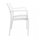 Poltrona Eveline 58,5x55,2x84 cm  in Polipropilene Bianco