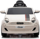 Macchina Elettrica per Bambini Licenza Fiat 500 12V Bianco     