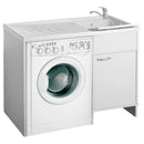 Lavatoio e Coprilavatrice in PVC 109x60x89 cm Forlani Tidy Bianco Lato Destro