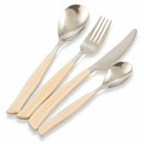 Servizio Set di Posate 24 Pezzi in Acciaio Inox Villa d'Este Dune Avorio